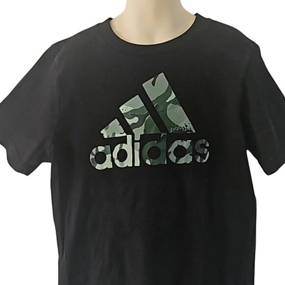 Adidas Boys' Short Sleeve Tee with Camo Graphics - Size 7 - Picture 4 of 6